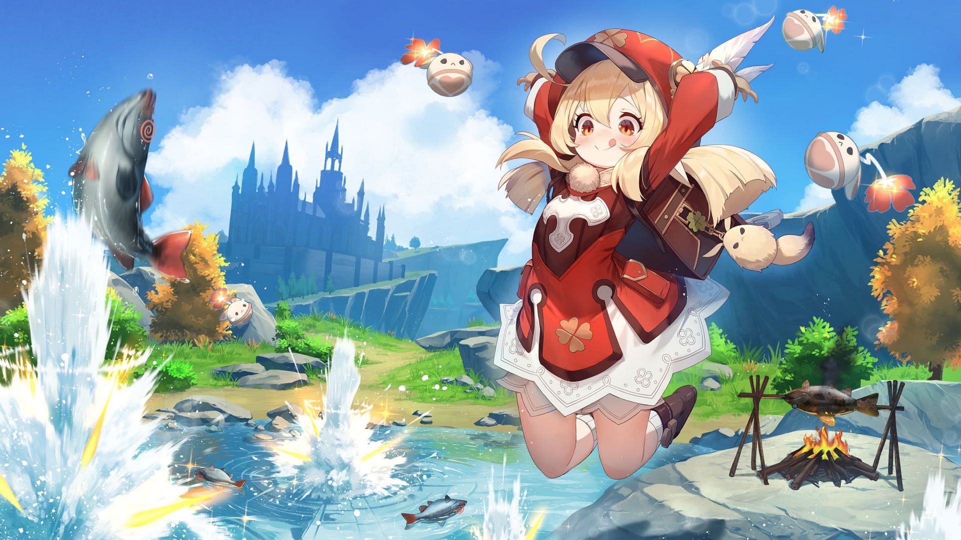 Klee loved spending time with Dahlia (Image via HoYoverse)
